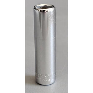 Vintage Craftsman SAE 11/32" Deep Socket - 6 Pt - 1/4 Drive -EE- 43576 MADE USA